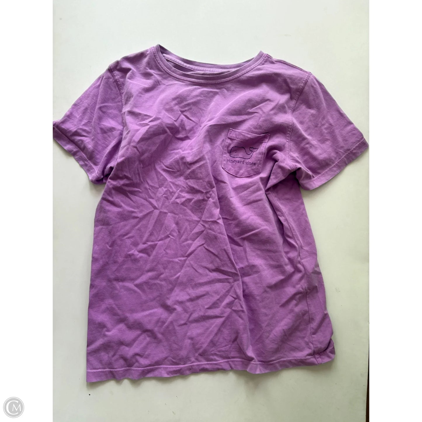 Blouse Short Sleeve By Vineyard Vines In Purple, Size: M
