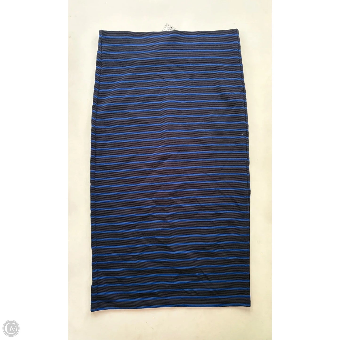 Skirt Mini & Short By Loft In Striped Pattern, Size: M