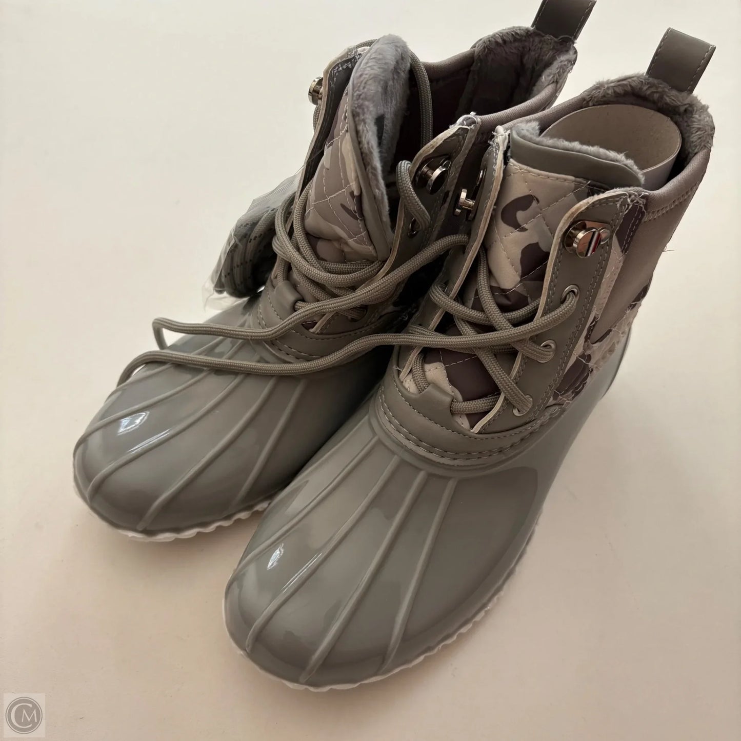 Boots Combat By Tommy Hilfiger In Grey, Size: 8