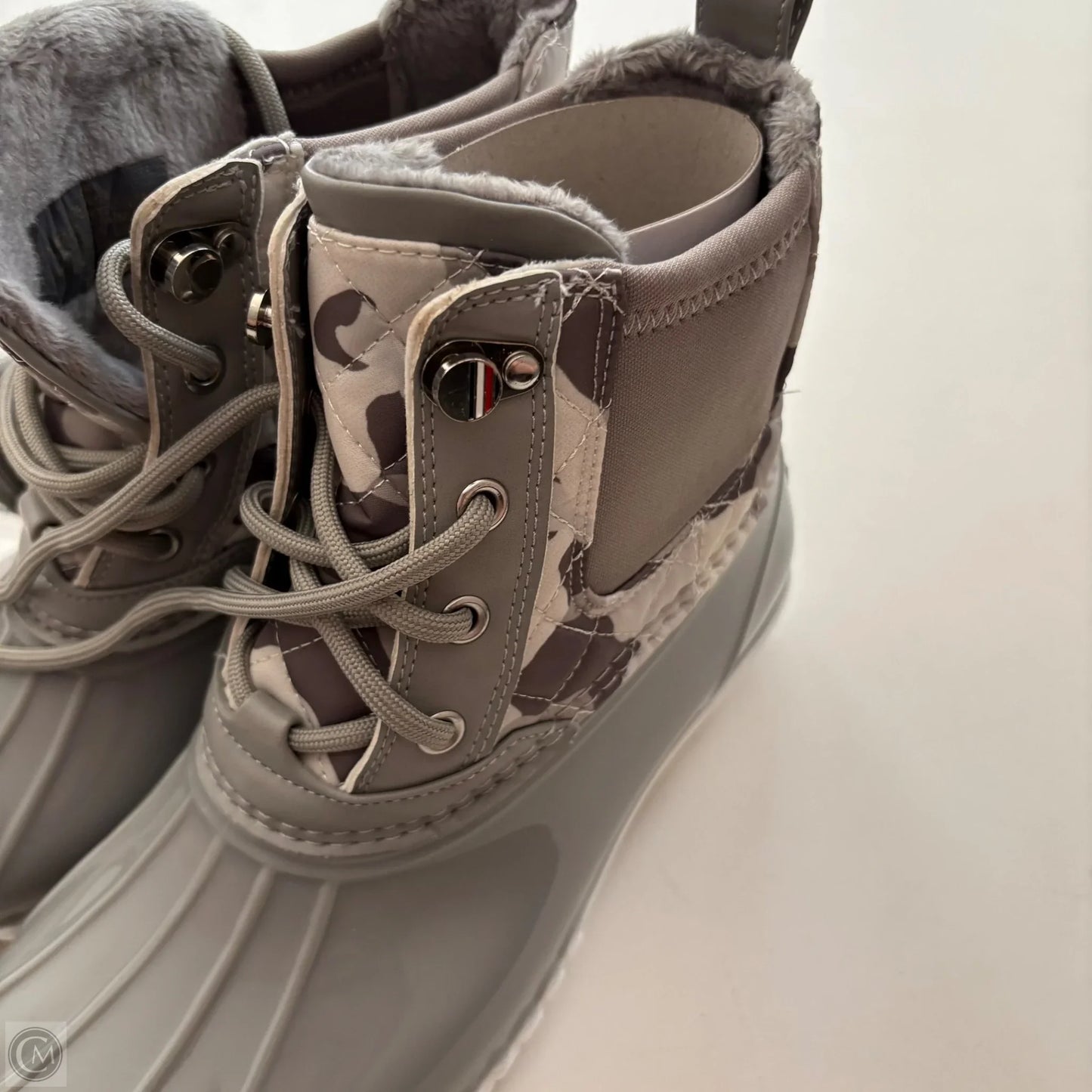 Boots Combat By Tommy Hilfiger In Grey, Size: 8
