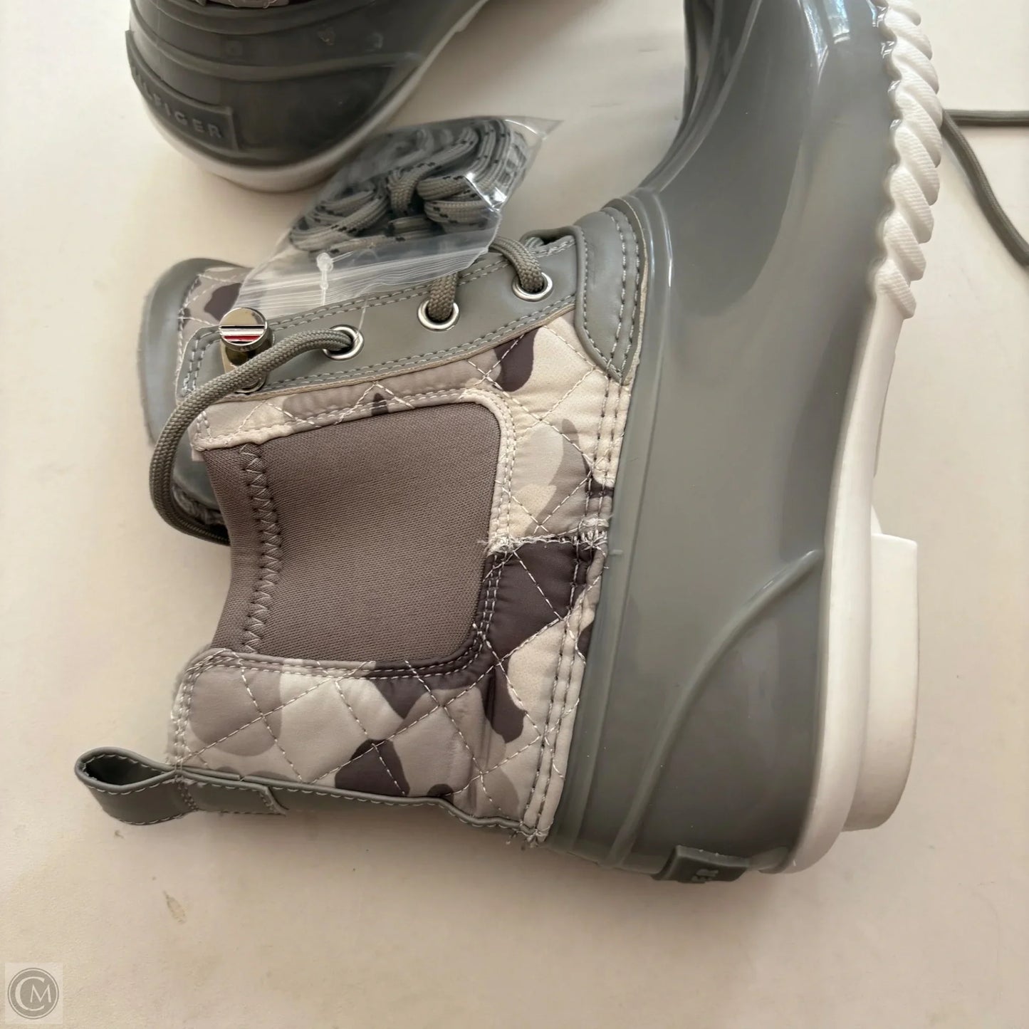 Boots Combat By Tommy Hilfiger In Grey, Size: 8