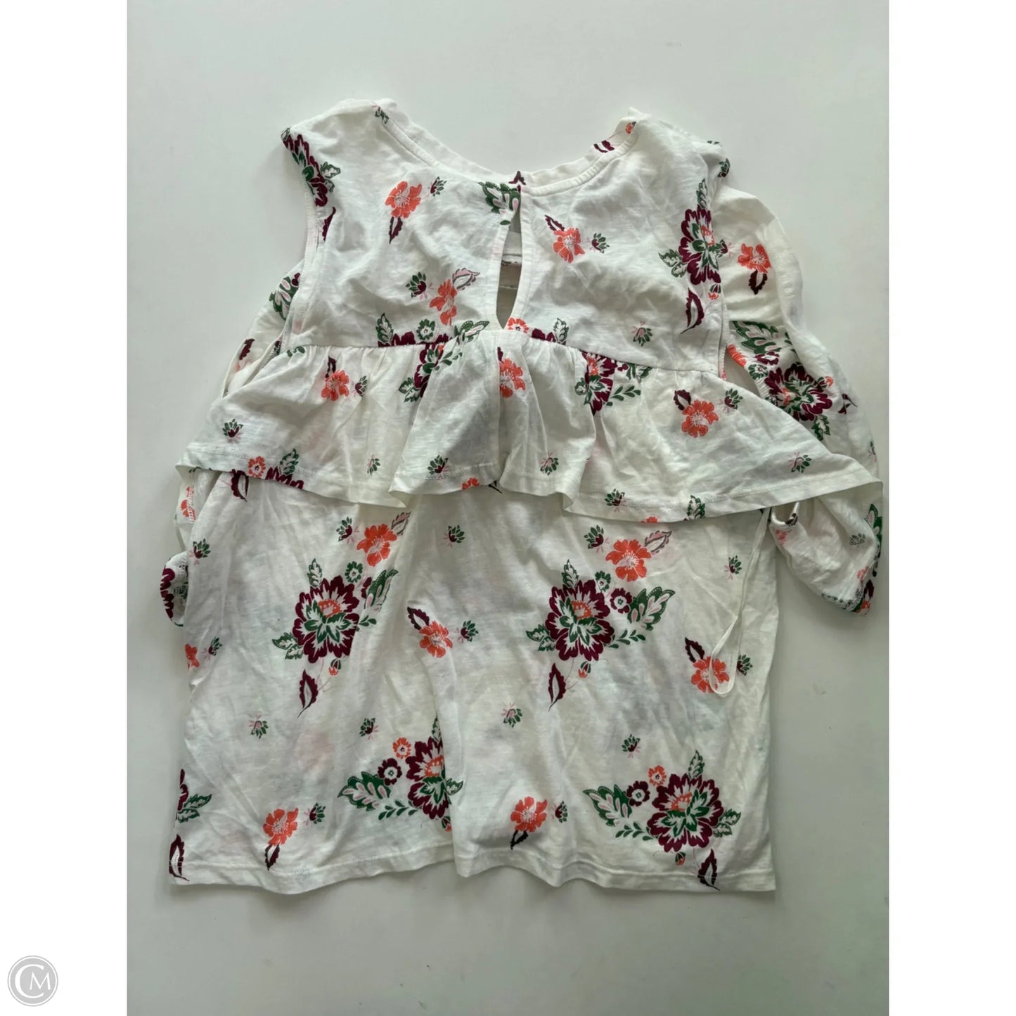 Blouse Sleeveless By True Craft In Floral Print, Size: Xl