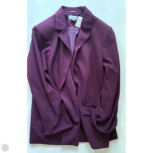 Blazer By Calvin Klein In Purple, Size: 22