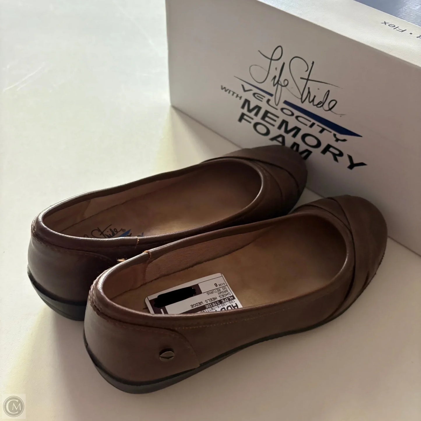 Shoes Heels Wedge By Life Stride In Brown, Size: 6