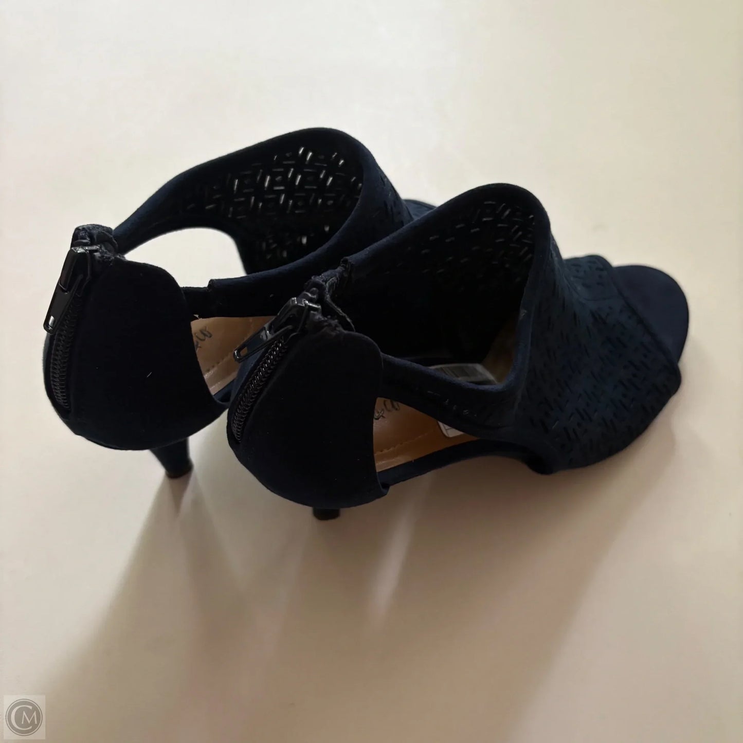 Sandals Heels Kitten By Life Stride In Blue, Size: 8