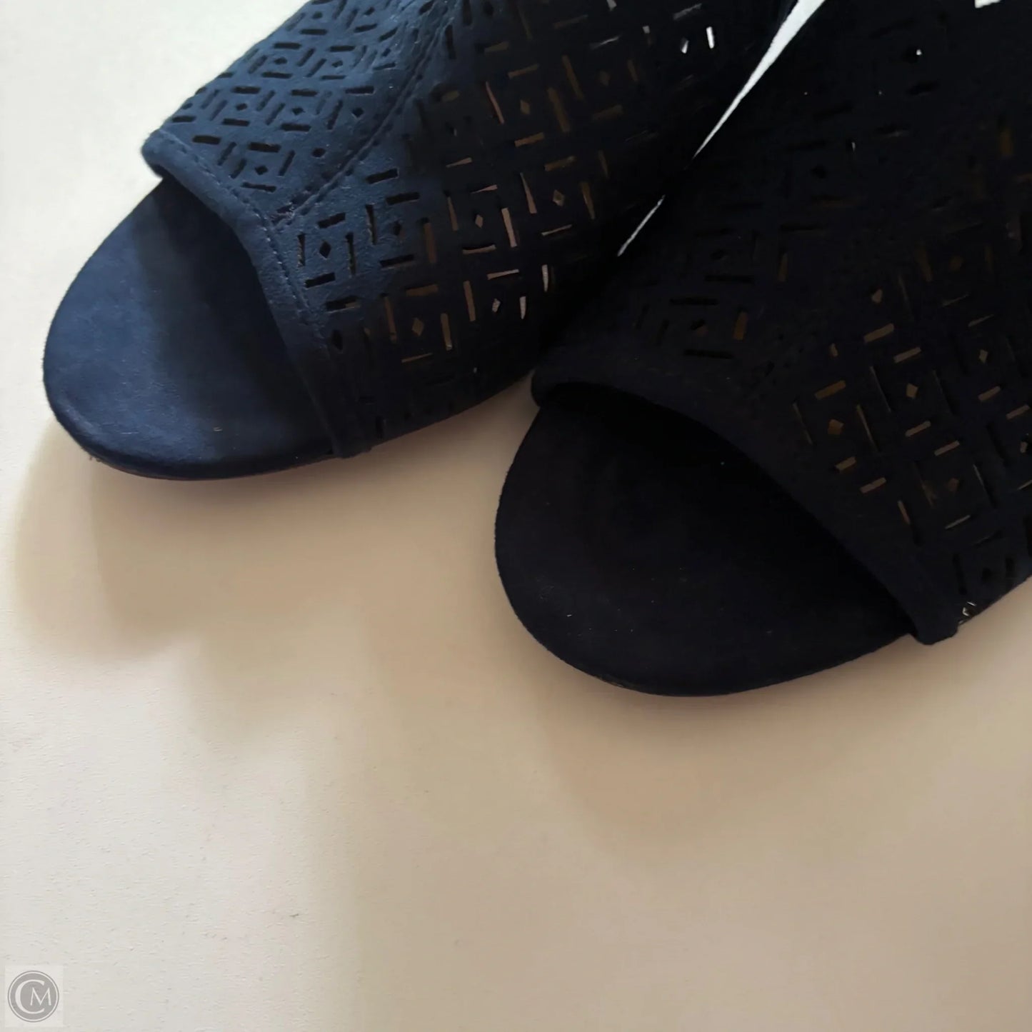 Sandals Heels Kitten By Life Stride In Blue, Size: 8