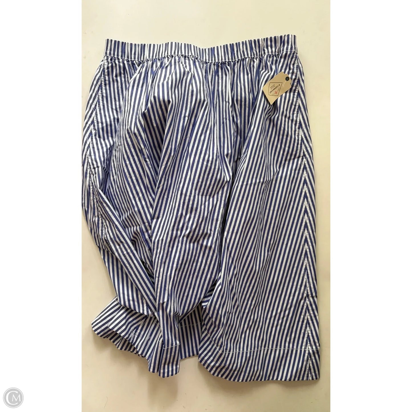 Skirt Midi By St Johns Bay In Striped Pattern, Size: Xxl