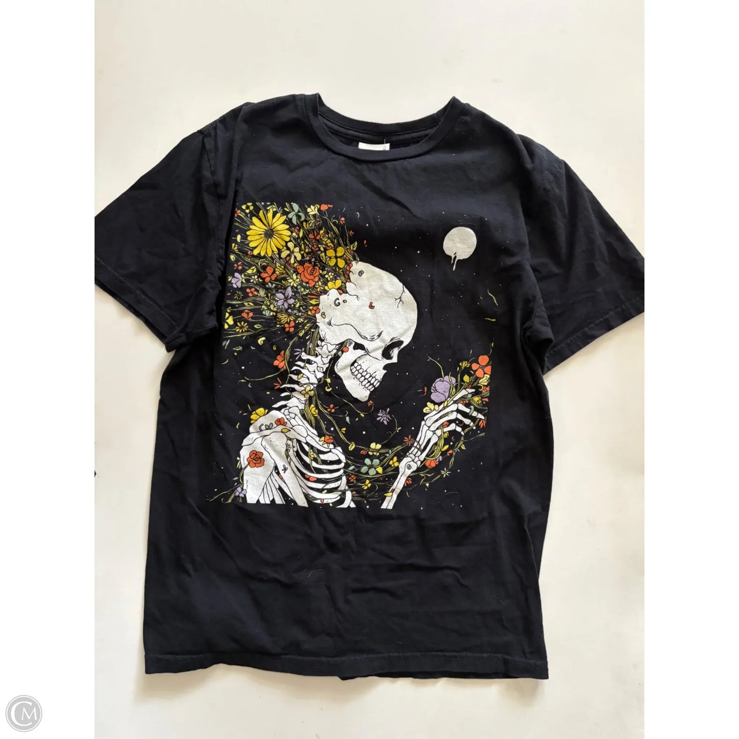 Top Short Sleeve By threadless In Black, Size: M