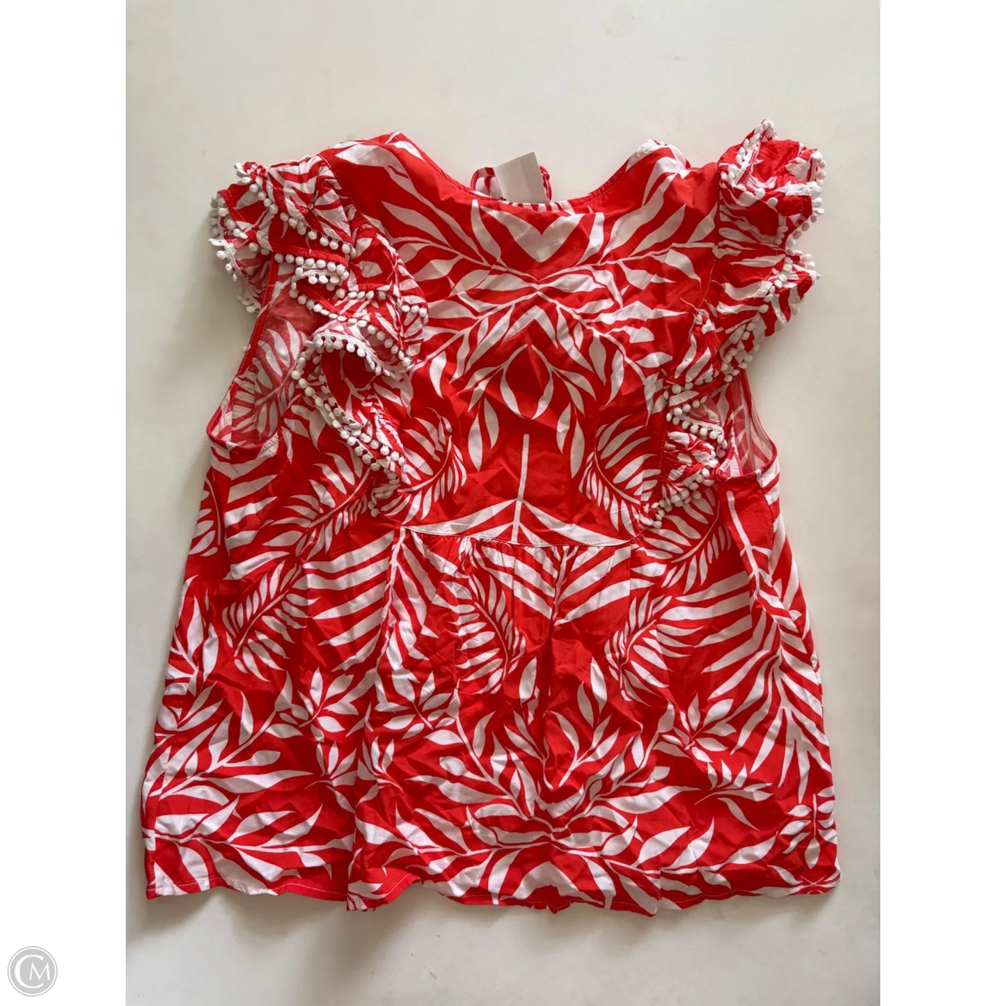 Blouse Short Sleeve By Crown And Ivy In Orange, Size: L