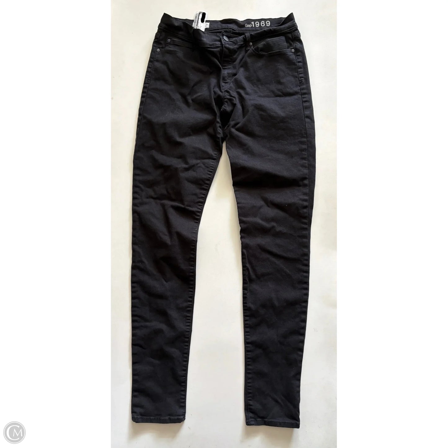 Jeans Skinny By Gap In Black, Size: 8