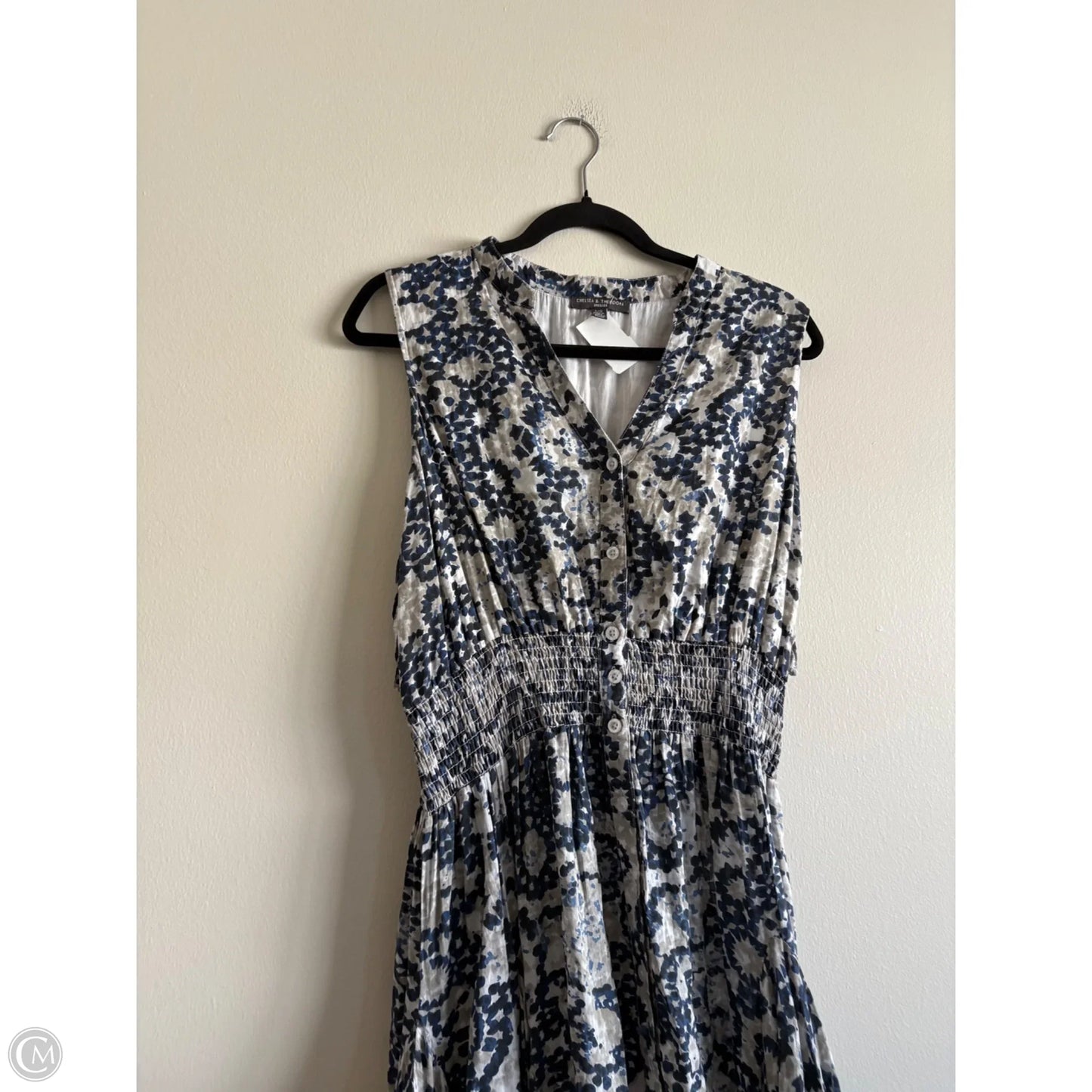 Dress Casual Maxi By Chelsea And Theodore In Blue, Size: L