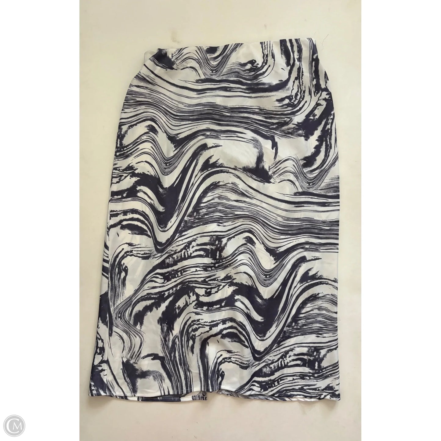 Skirt Midi By A New Day In Blue & White, Size: S