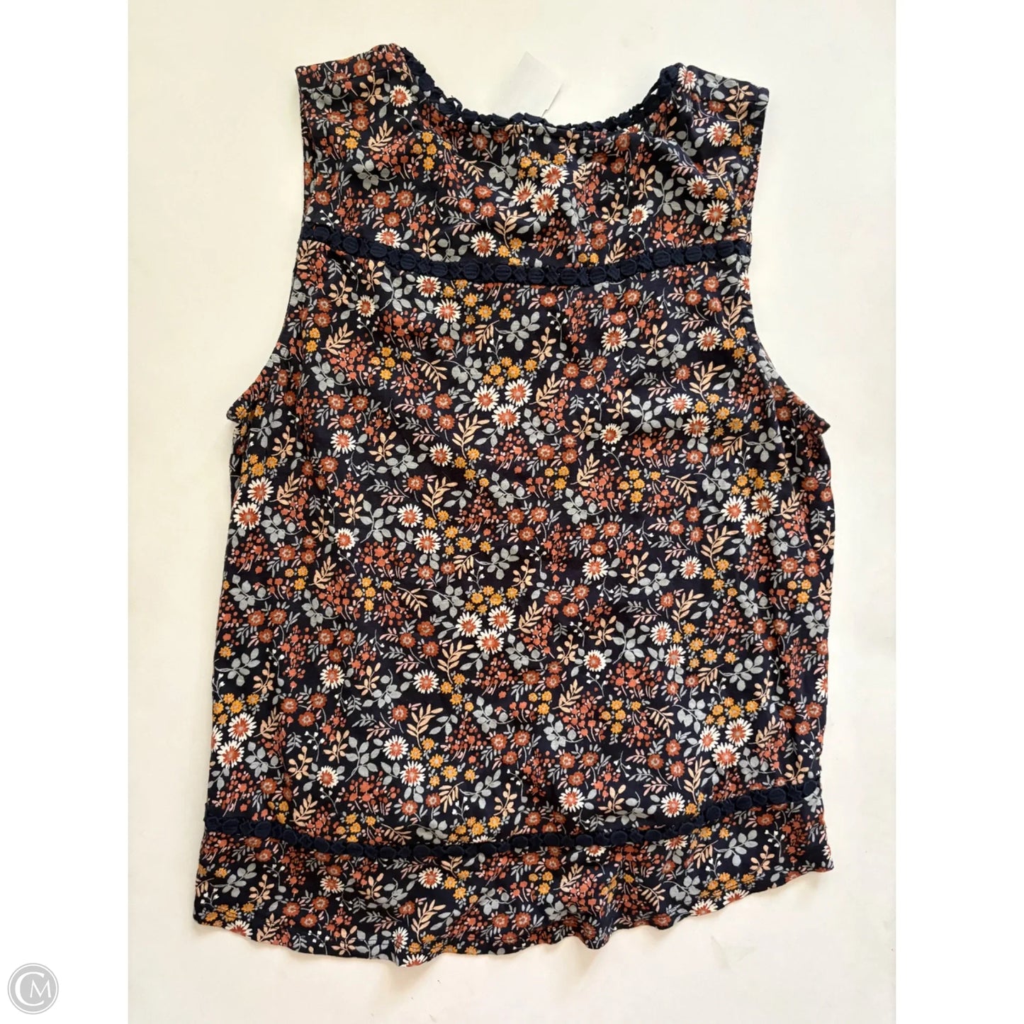 Top Sleeveless By Lucky Brand In Floral Print, Size: Xl