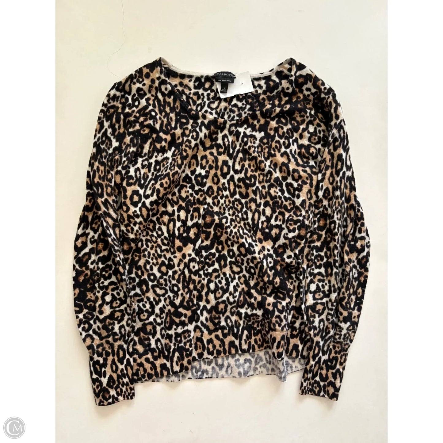 Sweater By Talbots In Animal Print, Size: L
