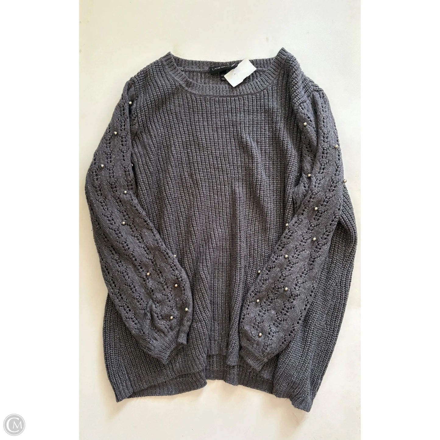 Sweater By Lane Bryant In Grey, Size: 22