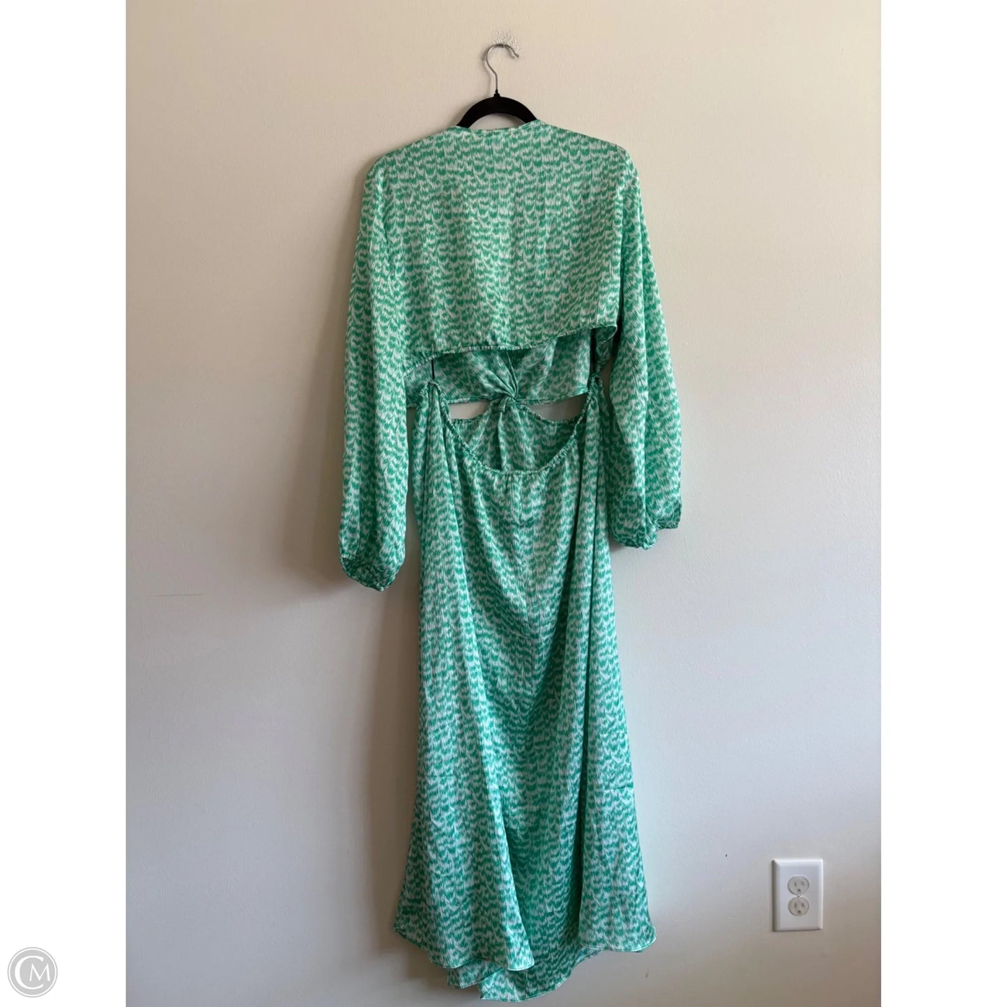 Dress Party Long By H&m In Green, Size: Xl