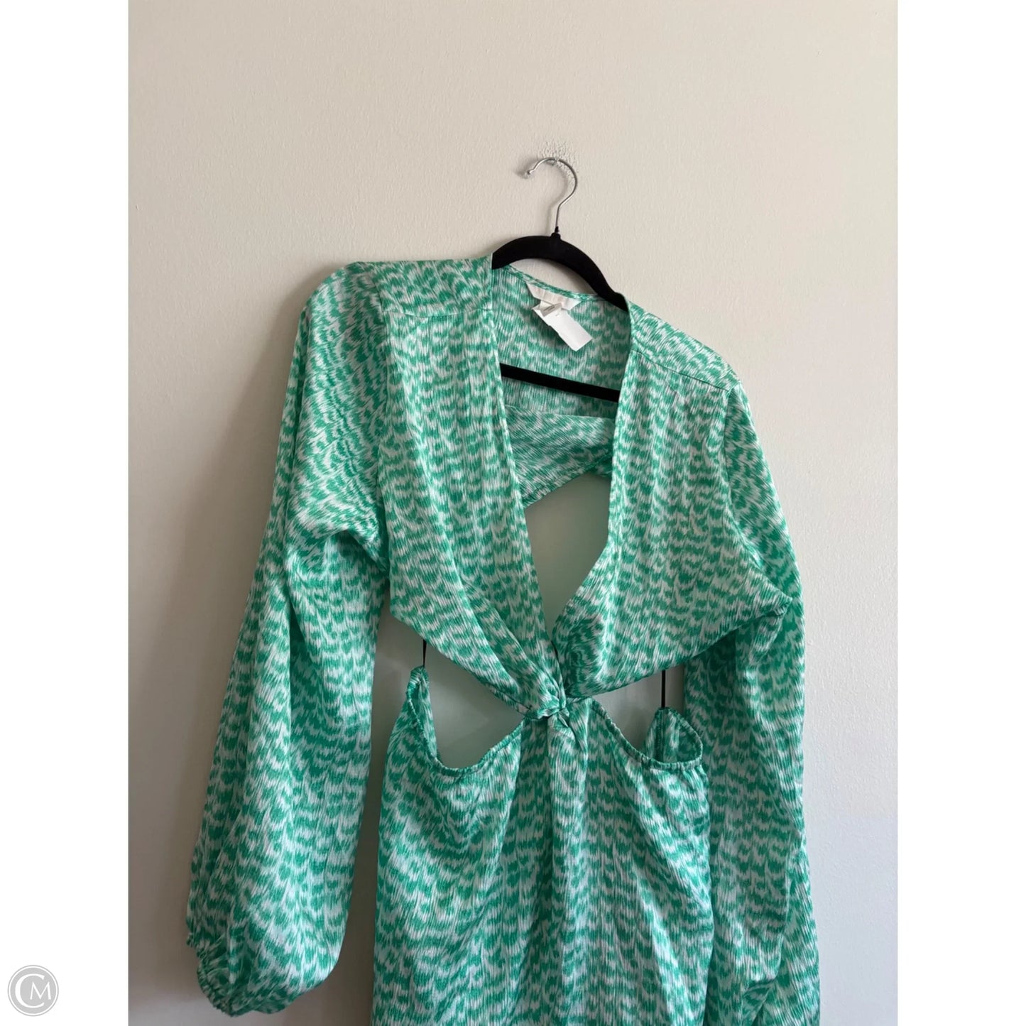 Dress Party Long By H&m In Green, Size: Xl