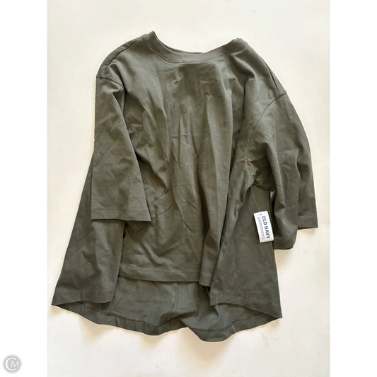 Top Short Sleeve By Old Navy In Green, Size: S