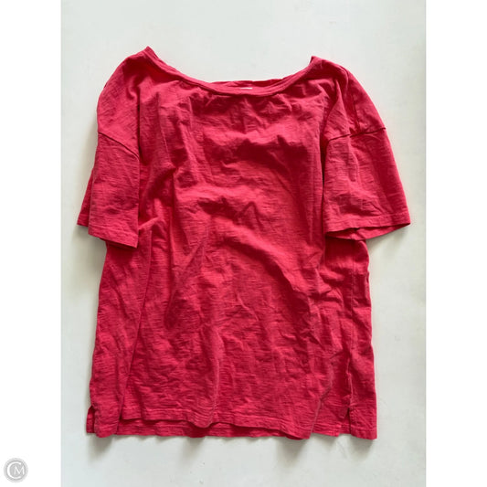 Top Short Sleeve By Talbots In Coral, Size: M
