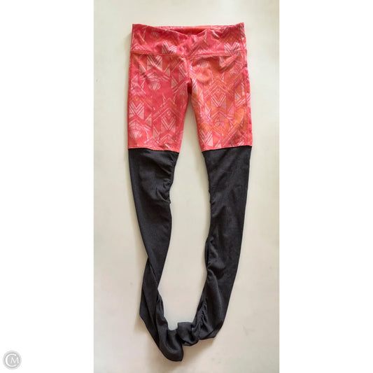 Athletic Leggings By Alo In Orange, Size: M