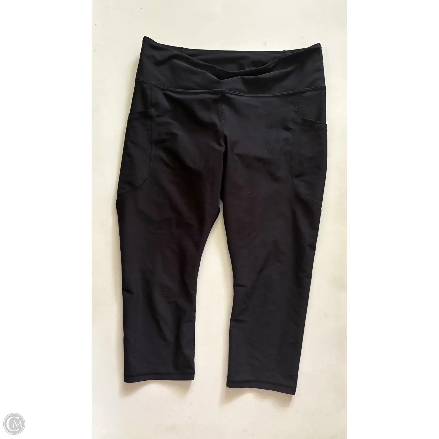 Athletic Leggings Capris By Old Navy In Black, Size: Xl