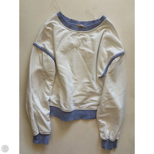 Sweatshirt Crewneck By Entro In White, Size: S
