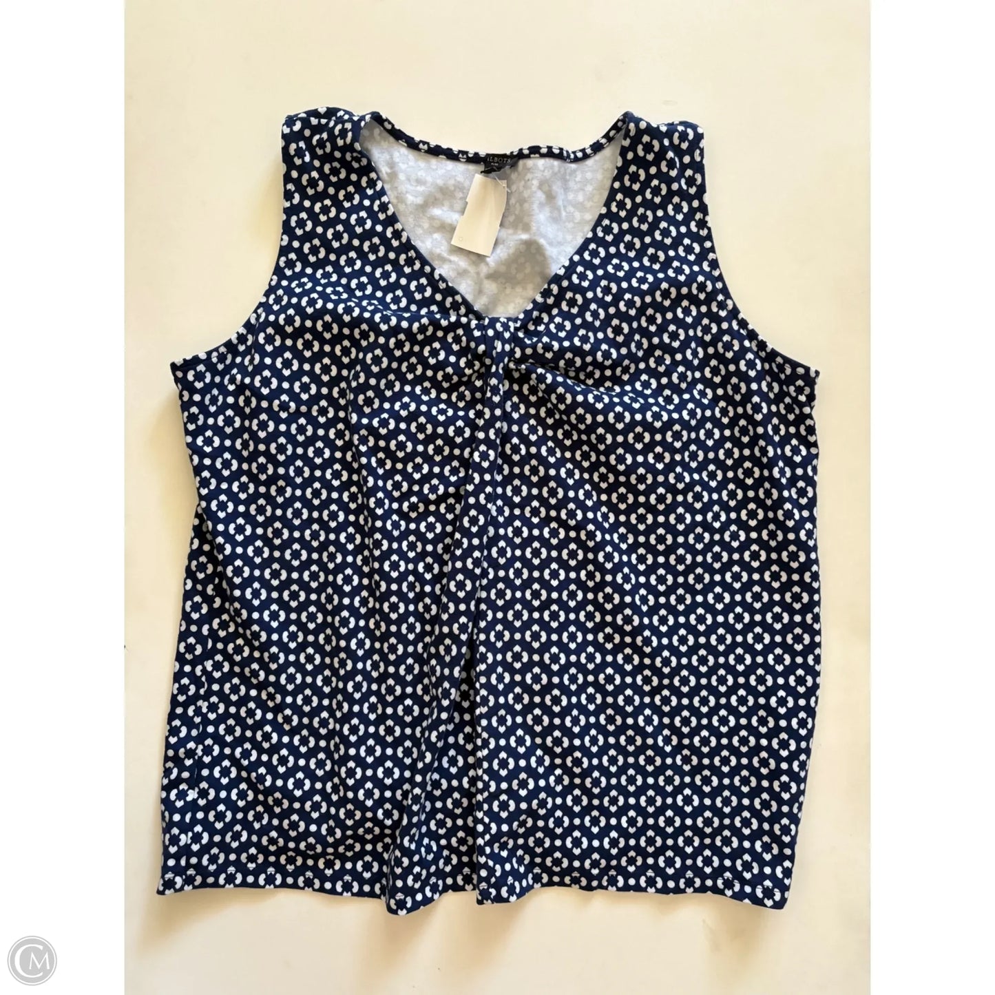 Top Sleeveless By Talbots In Blue, Size: 2x