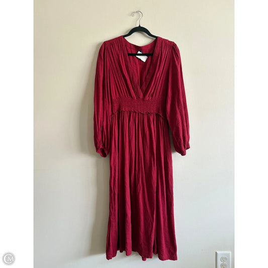 Dress Casual Maxi By Old Navy In Red, Size: L
