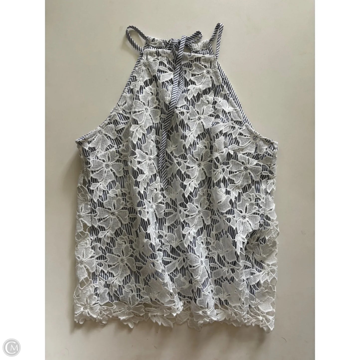 Top Sleeveless By Adiva In Blue, Size: M