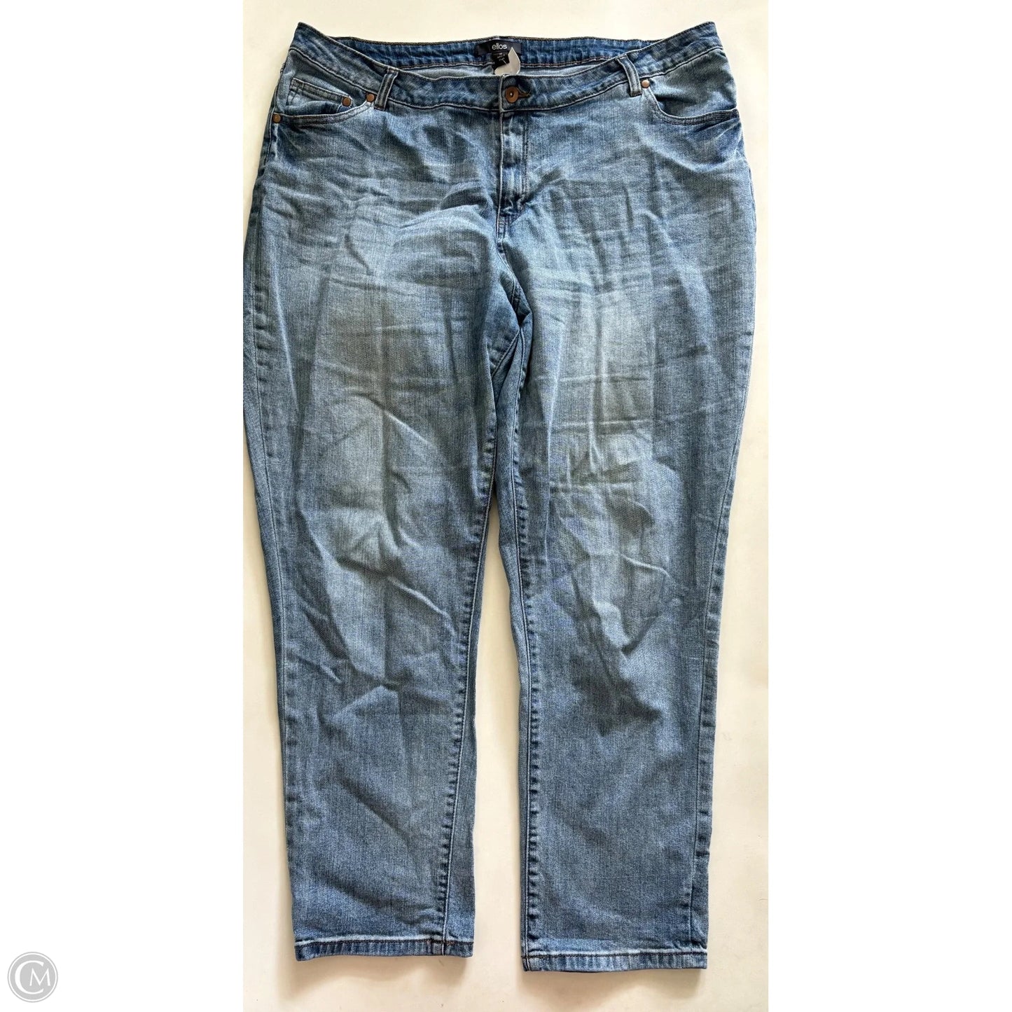 Jeans Straight By Ellos In Blue, Size: 20