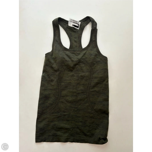 Athletic Tank Top By Lululemon In Green, Size: Xs