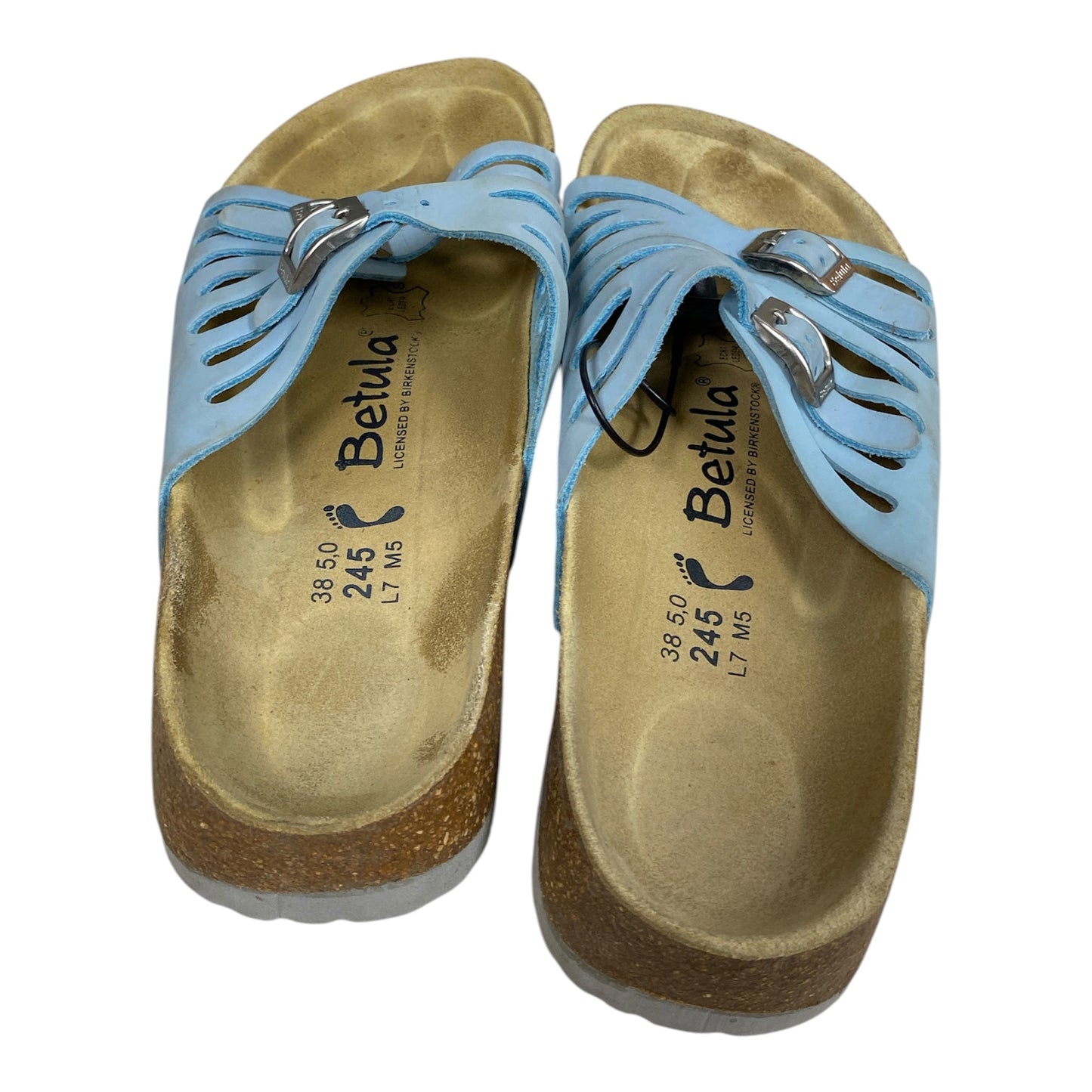 Sandals Designer By Birkenstock In Blue, Size:7