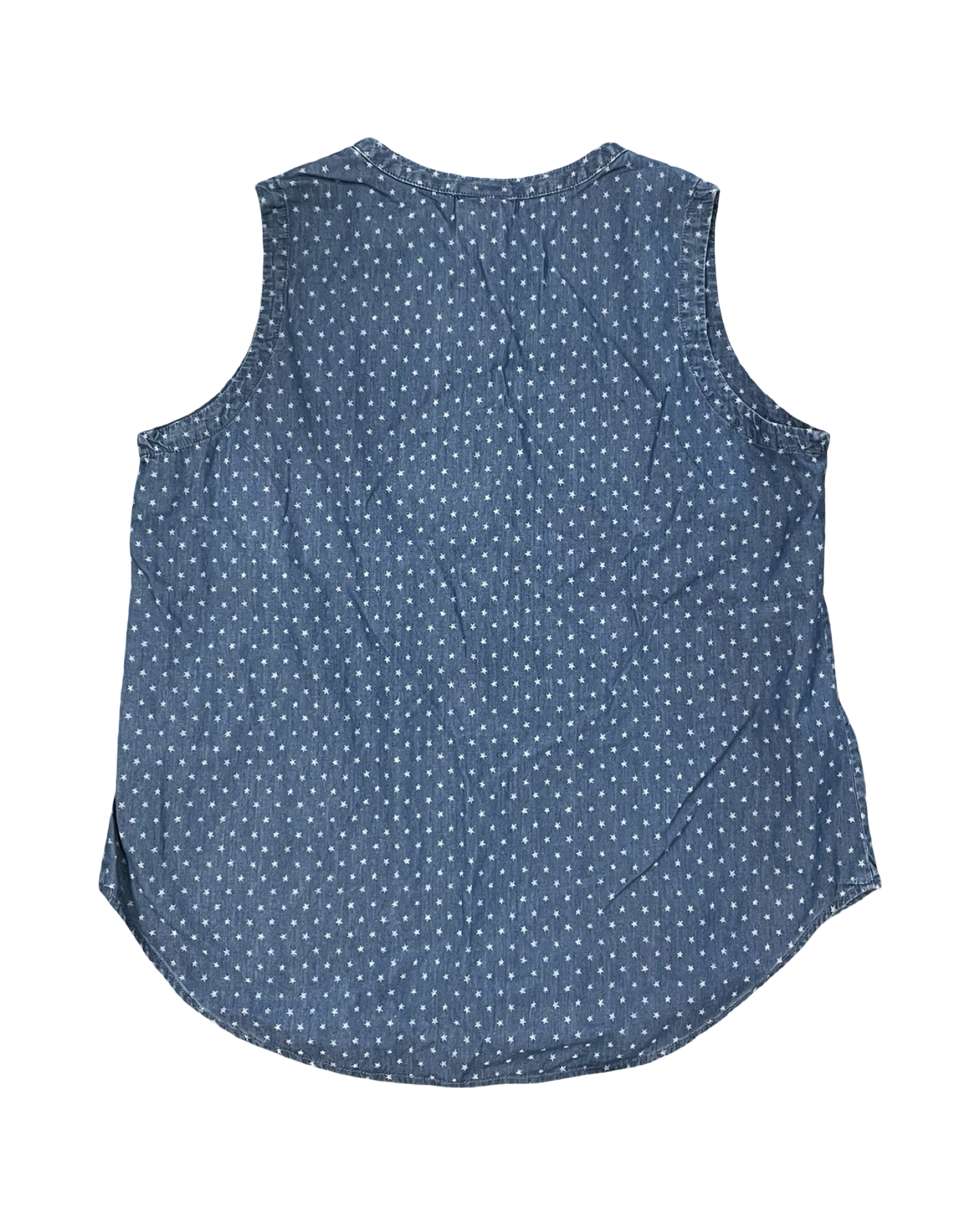 Top Sleeveless By Liz Claiborne In Blue, Size:Xl