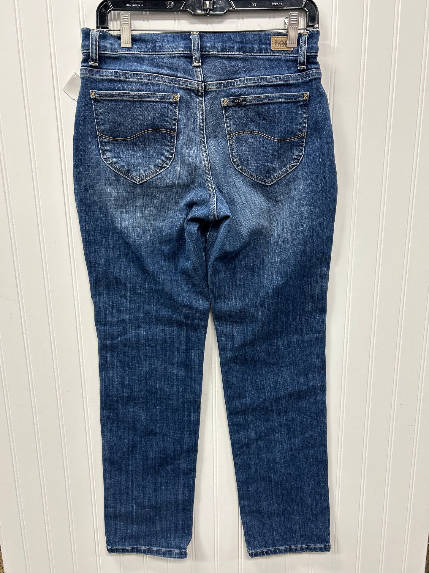 Jeans Straight By Lee In Blue Denim, Size:6
