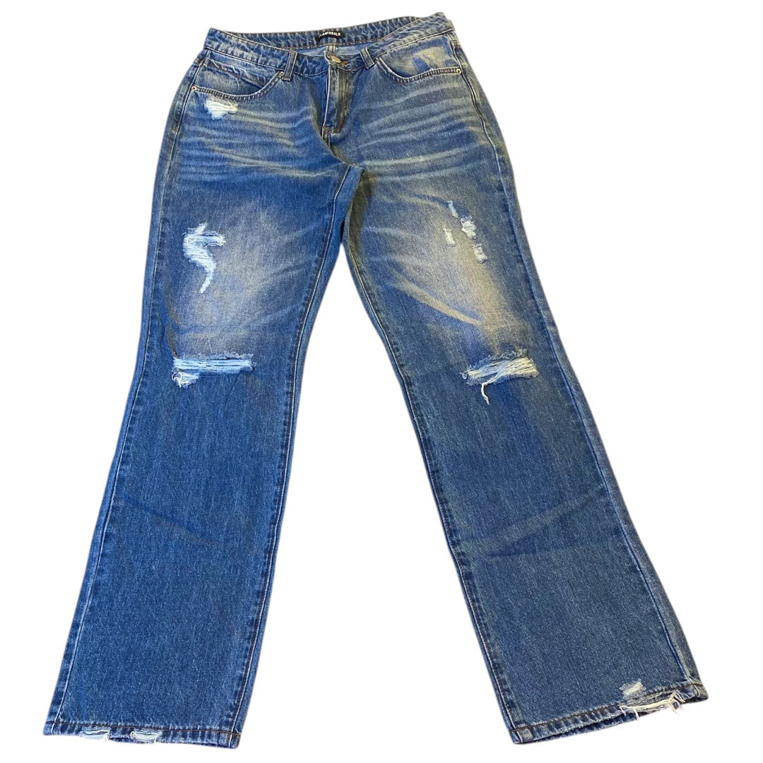 Jeans Wide Leg By Cmc In Blue Denim, Size:M