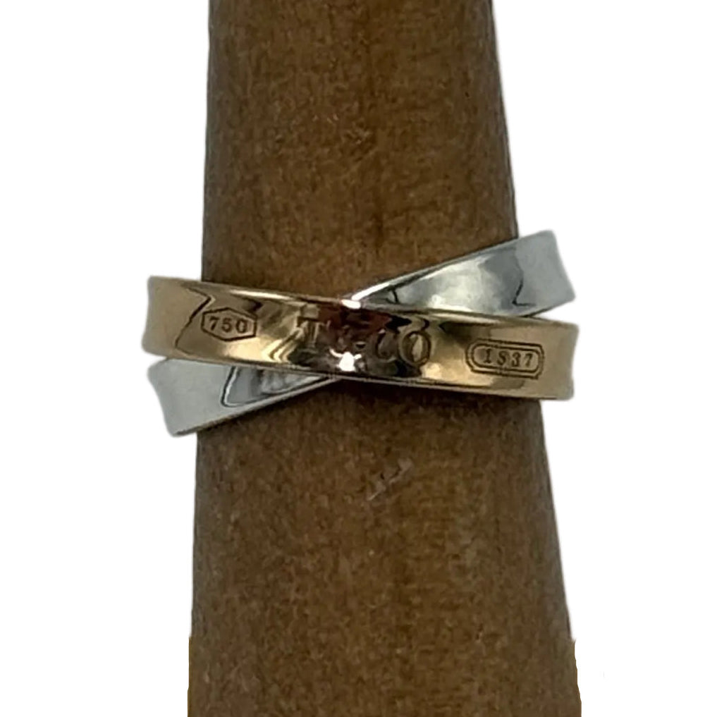 Tiffany & Company 18K Interlocking Circles  Luxury Ring, Size: 5.5