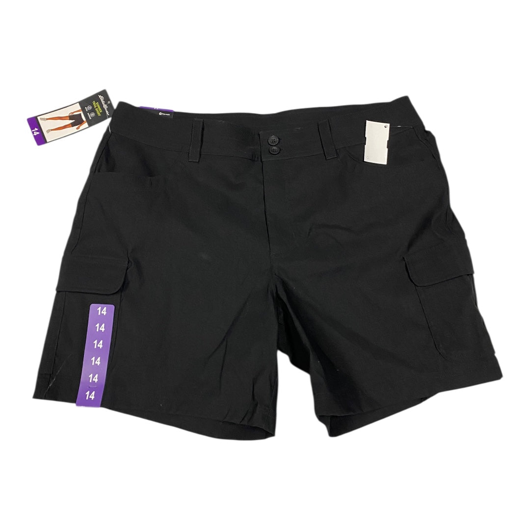 Shorts By Eddie Bauer In Black, Size:14