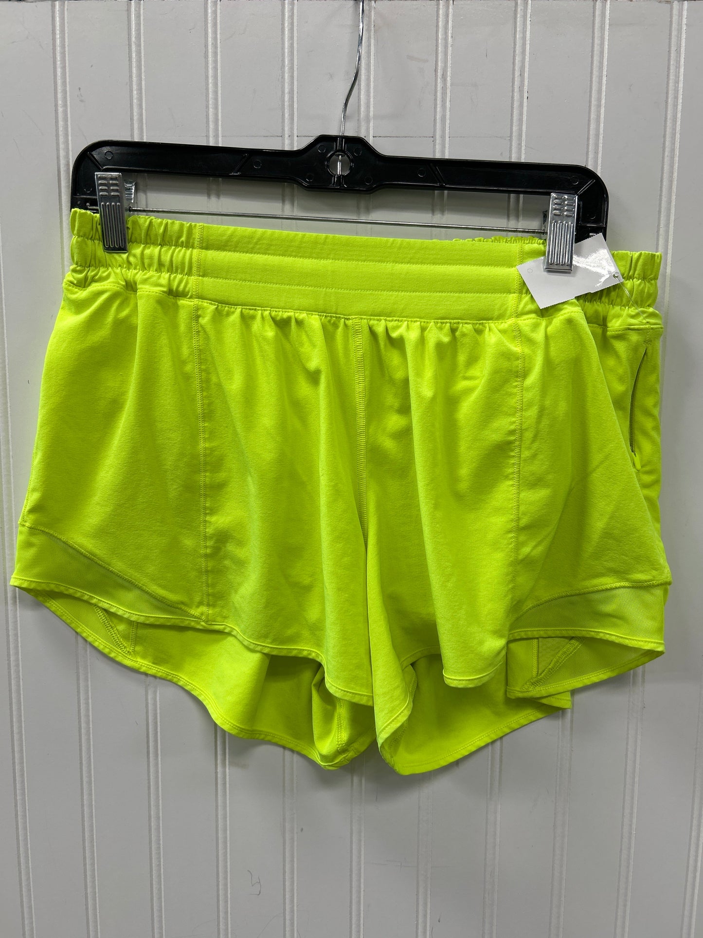 Athletic Shorts By Lululemon In Yellow, Size:8