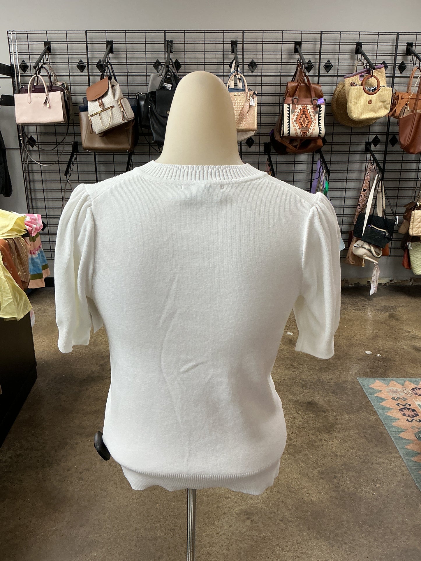 Cardigan By Free Assembly In White, Size:Xs