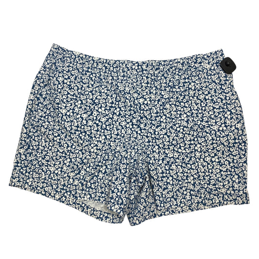 Shorts By Lands End In Blue & White, Size:24