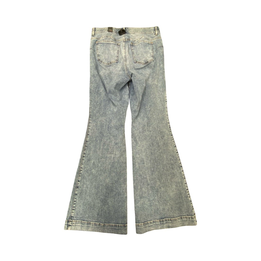 Jeans Flared By Torrid In Blue Denim, Size:14