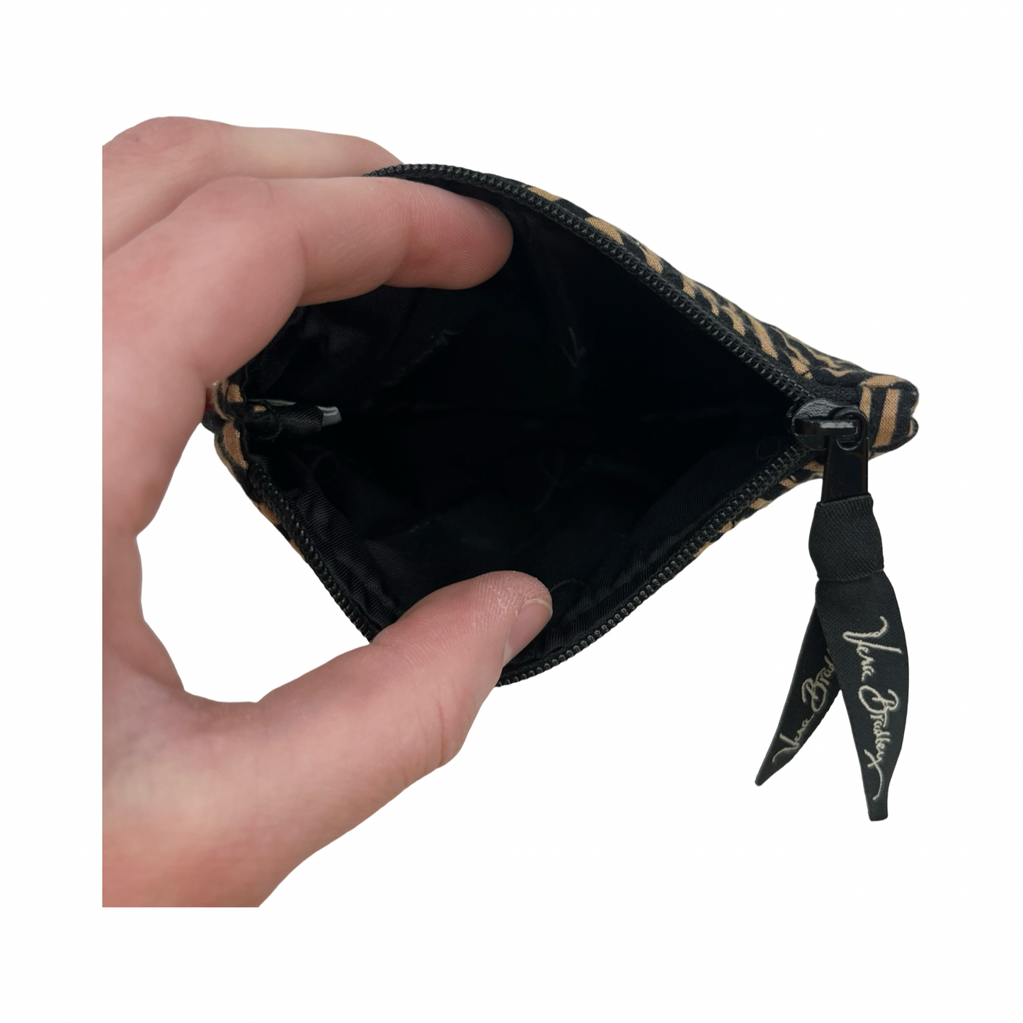 Coin Purse By Vera Bradley In Black & Brown, Size:Small