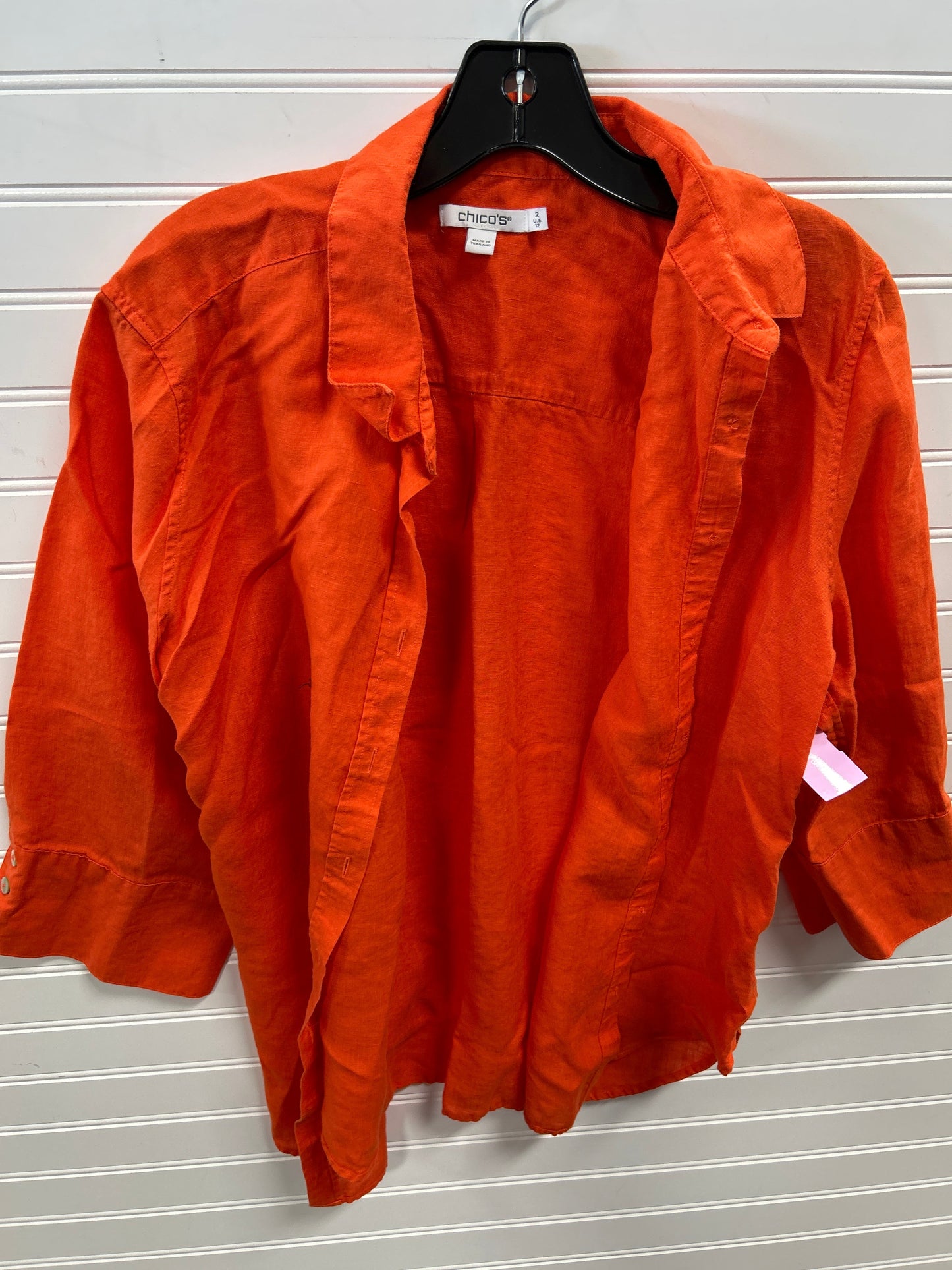 Top Ls By Chicos In Orange, Size:L
