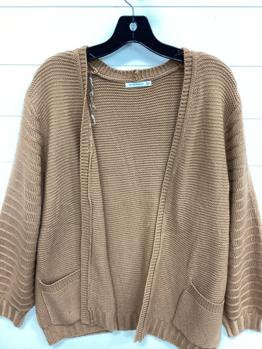 Sweater Cardigan By Staccato In Brown, Size:Xl