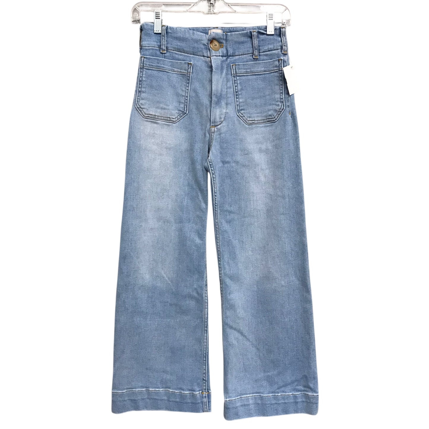 Jeans Wide Leg By Maeve In Blue Denim, Size:0P