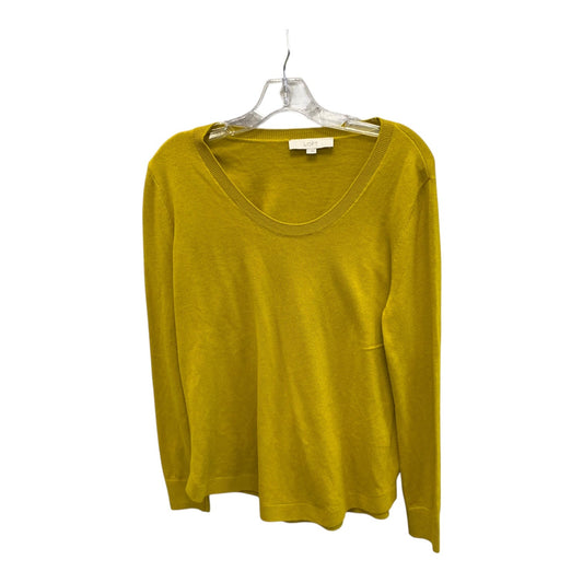 Sweater By Loft In Yellow, Size:L