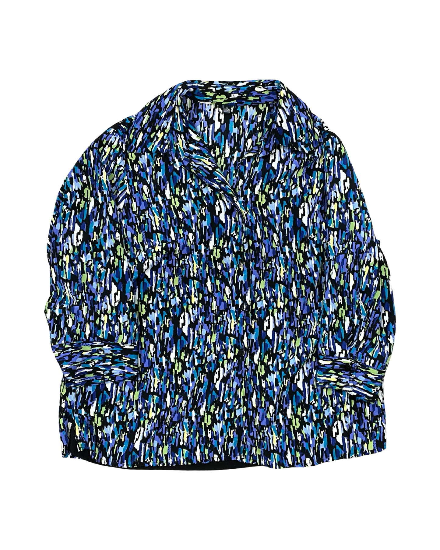 Blouse Ss By Clothes Mentor In Black & Blue, Size:1X