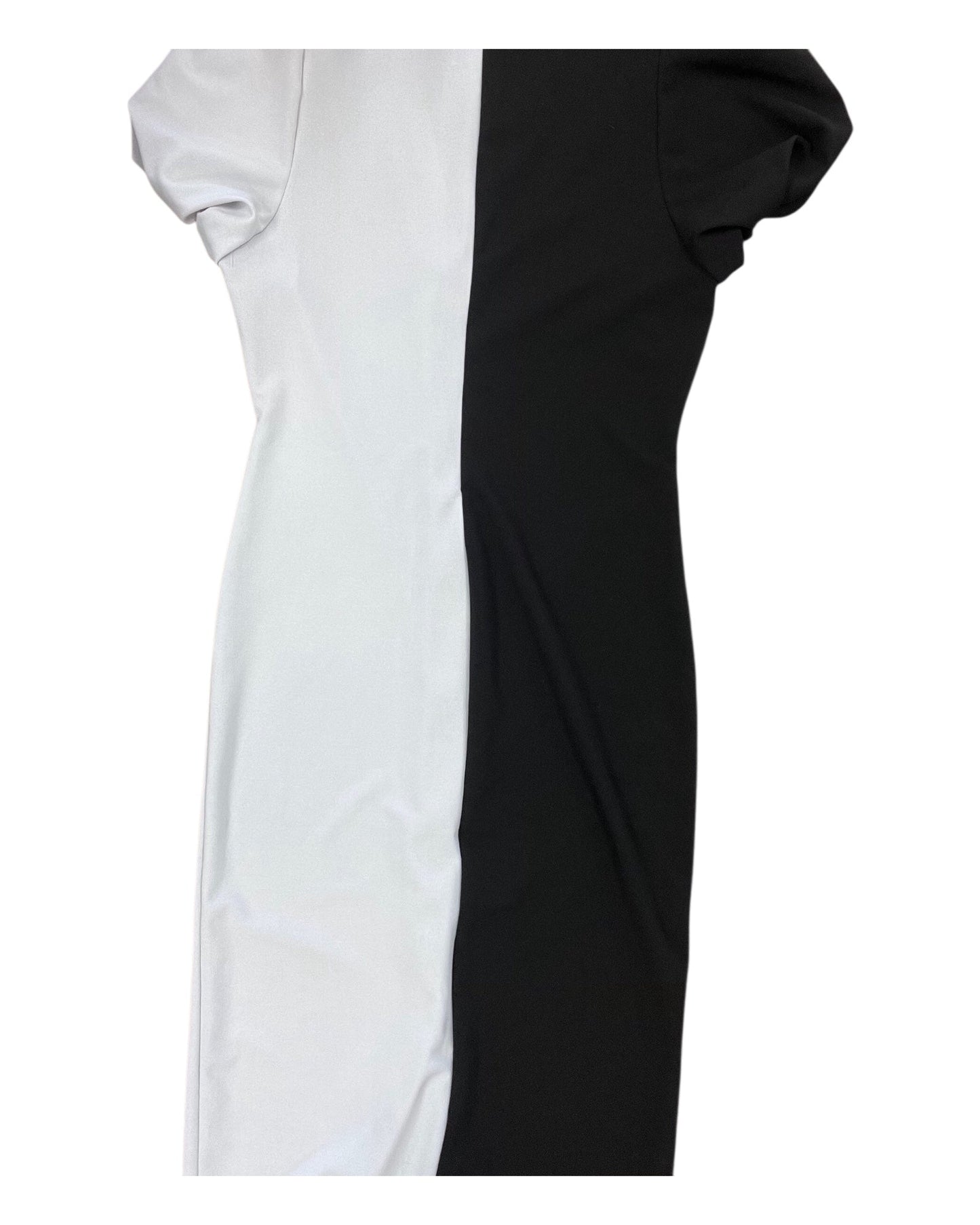 Dress Party Long By Fashion Nova In Black & White, Size:1X