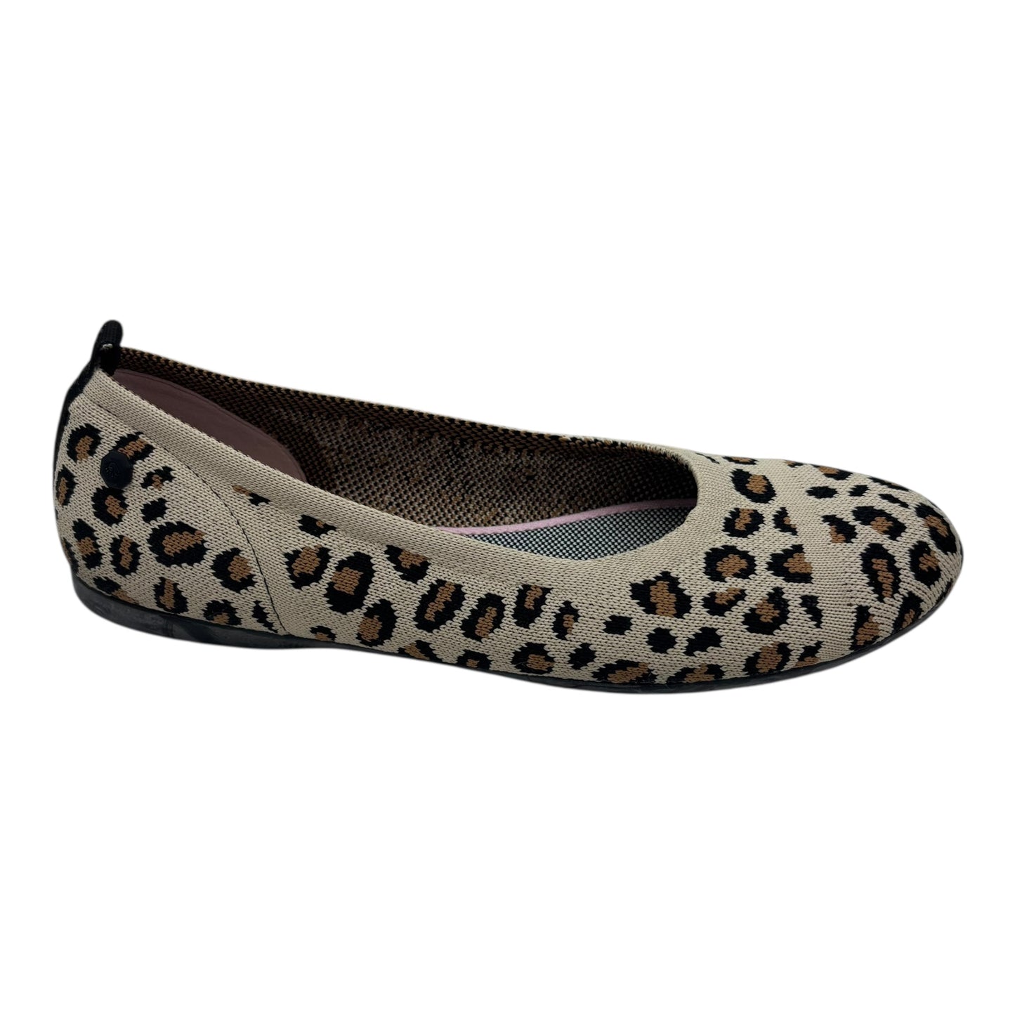 Shoes Flats By Clothes Mentor In Animal Print, Size:9.5