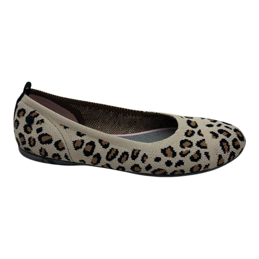 Shoes Flats By Clothes Mentor In Animal Print, Size:9.5